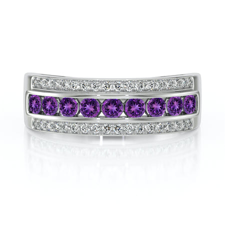 Bague améthyste diamant Illumine Moi - 6