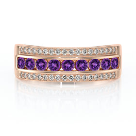 Bague améthyste diamant Illumine Moi - 6