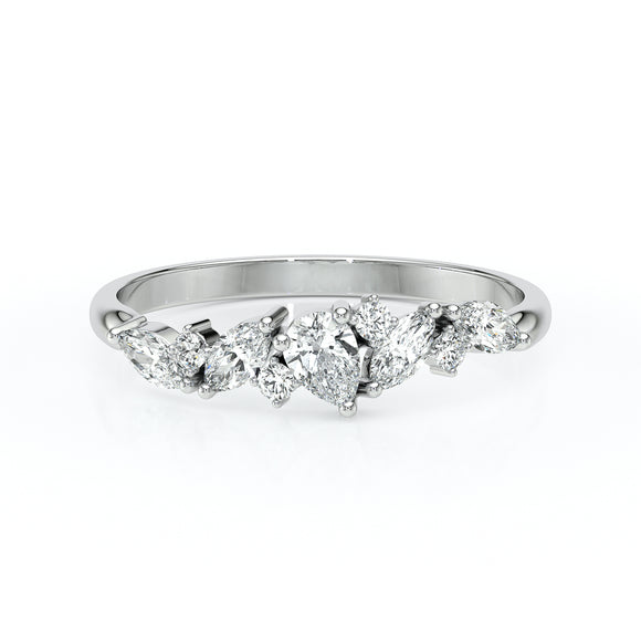 Bague diamant Florale - 1