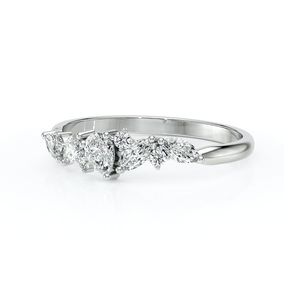 Bague diamant Florale - 1