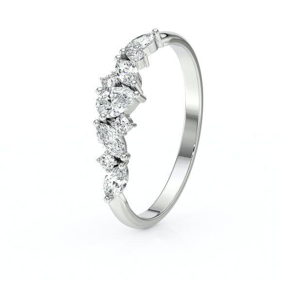 Bague diamant Florale - 1