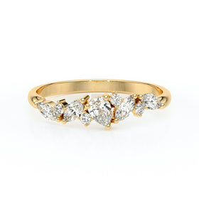 Bague diamant Florale - 1