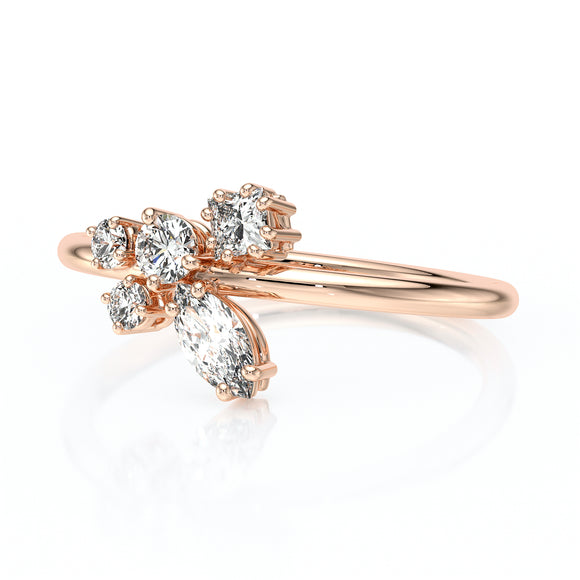 Bague diamant Florale - 2