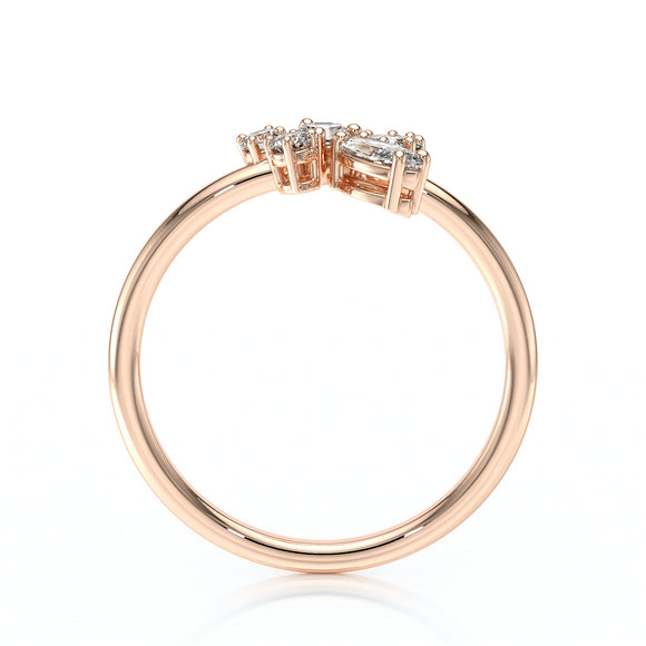 Bague diamant Florale - 2