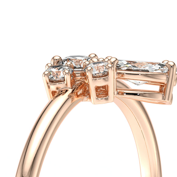 Bague diamant Florale - 2