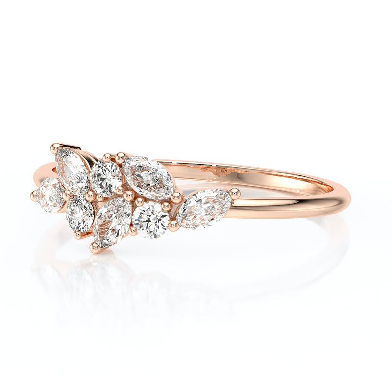 Bague diamant Florale - 3