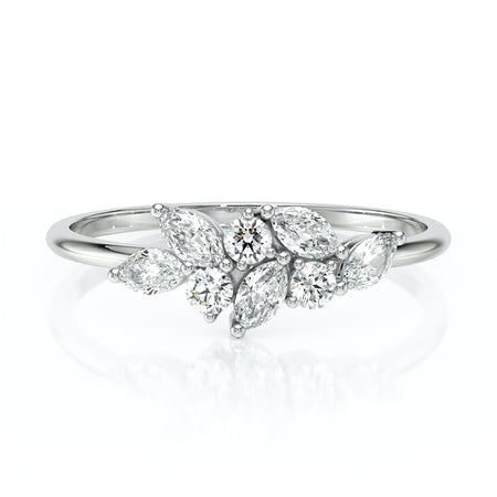 Bague diamant Florale - 3