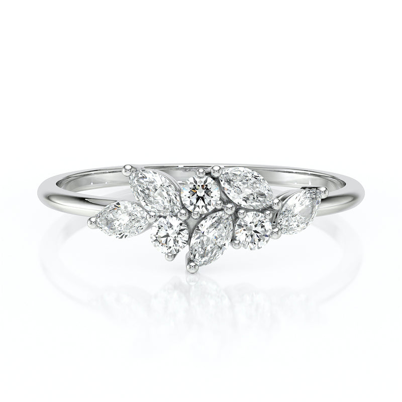 Bague diamant Florale - 3