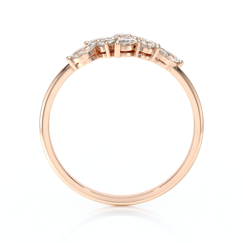 Bague diamant Florale - 3