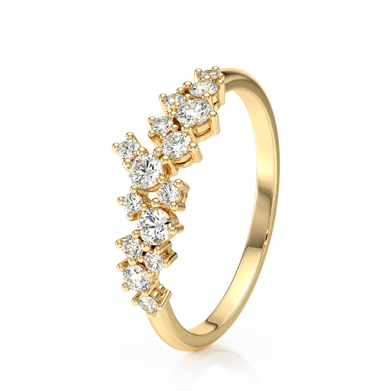 Bague diamant Florale - 4