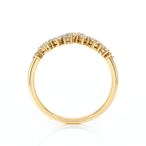 Bague diamant Florale - 4