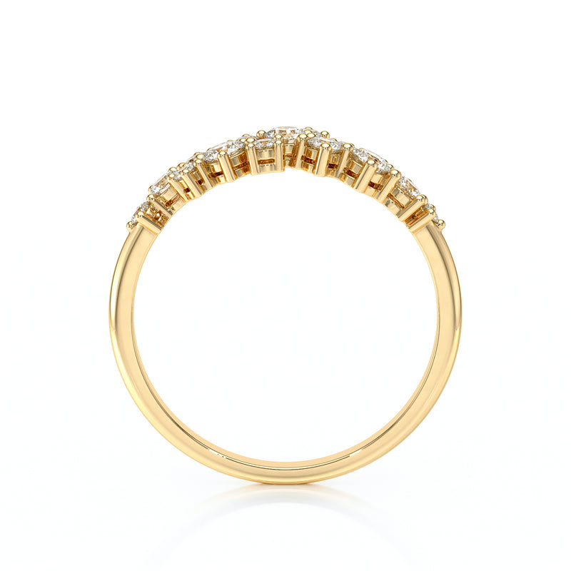 Bague diamant Florale - 4