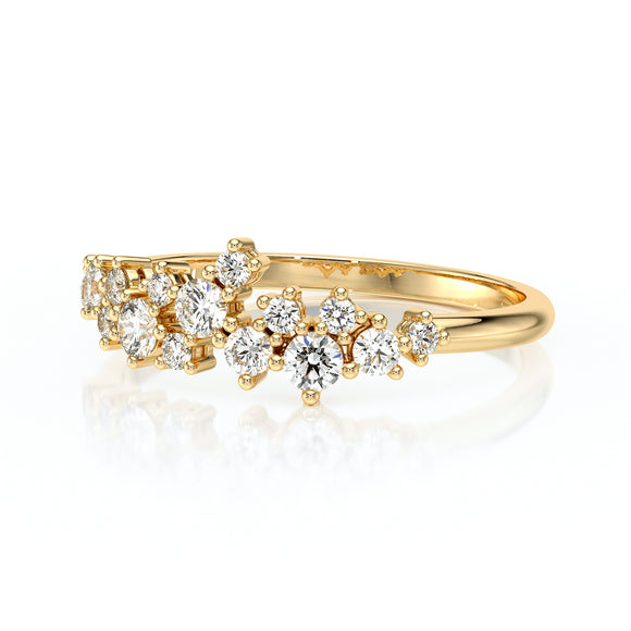 Bague diamant Florale - 4