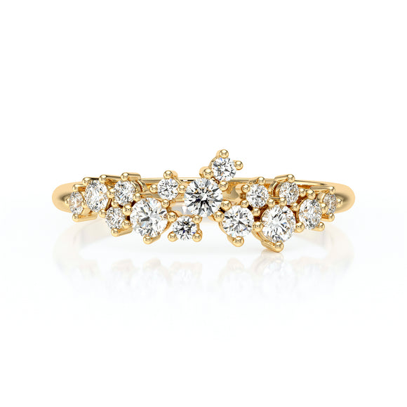 Bague diamant Florale - 4