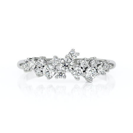 Bague diamant Florale - 4