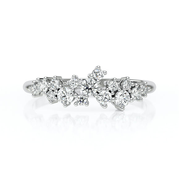 Bague diamant Florale - 4
