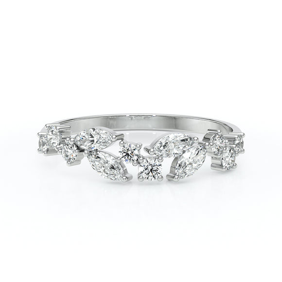 Bague diamant Florale - 5