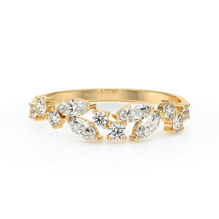 Bague diamant Florale - 5