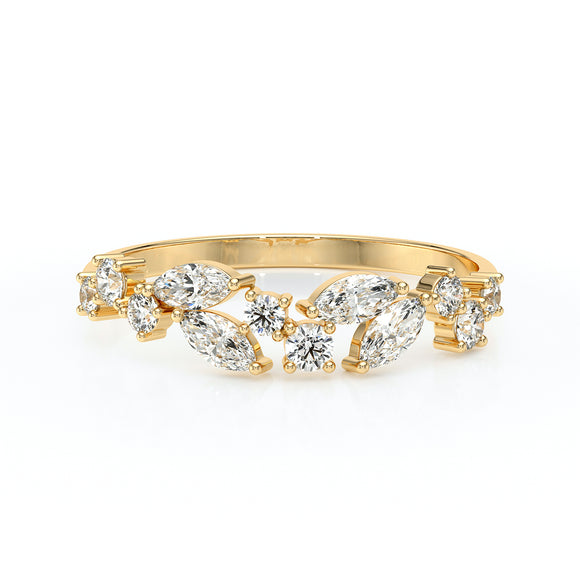 Bague diamant Florale - 5