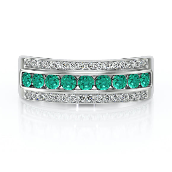 Bague émeraude diamant Illumine Moi - 6
