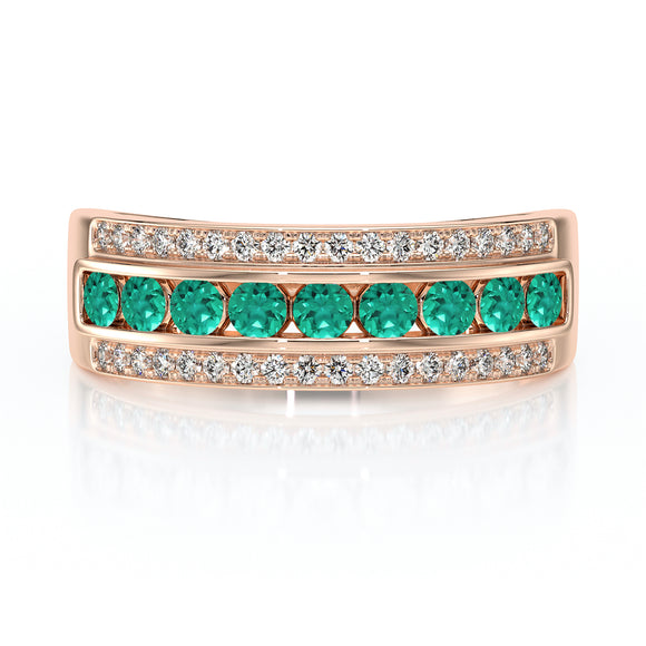 Bague émeraude diamant Illumine Moi - 6