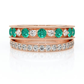 Bague émeraude diamant Illumine Moi - 7