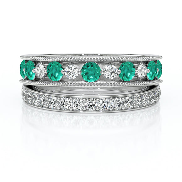 Bague émeraude diamant Illumine Moi - 7