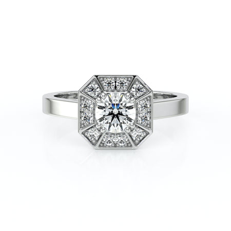 Bague entourage diamant Coup de Foudre - 12