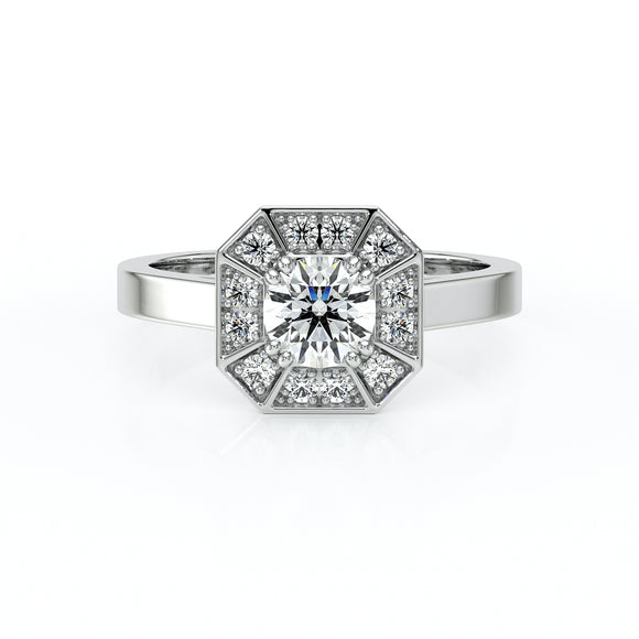 Bague entourage diamant Coup de Foudre - 12