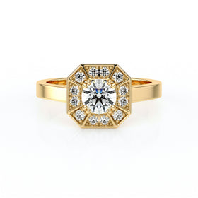 Bague entourage diamant Coup de Foudre - 12