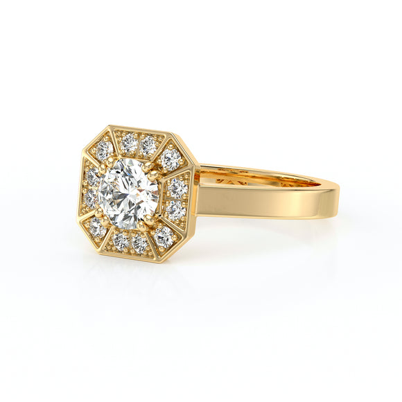 Bague entourage diamant Coup de Foudre - 12