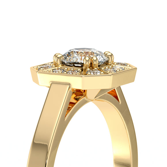 Bague entourage diamant Coup de Foudre - 12