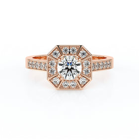 Bague entourage diamant Coup de Foudre - 13
