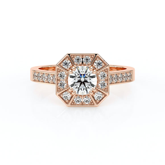 Bague entourage diamant Coup de Foudre - 13