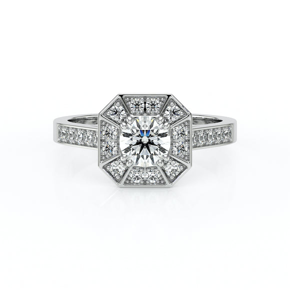 Bague entourage diamant Coup de Foudre - 13