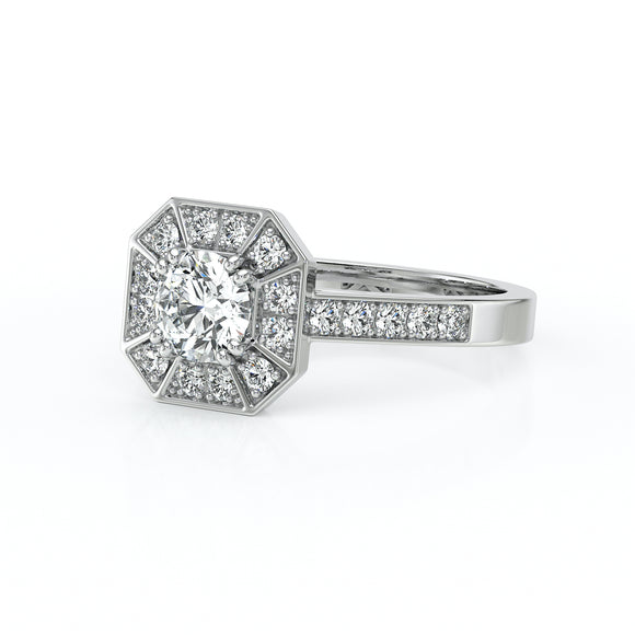 Bague entourage diamant Coup de Foudre - 13