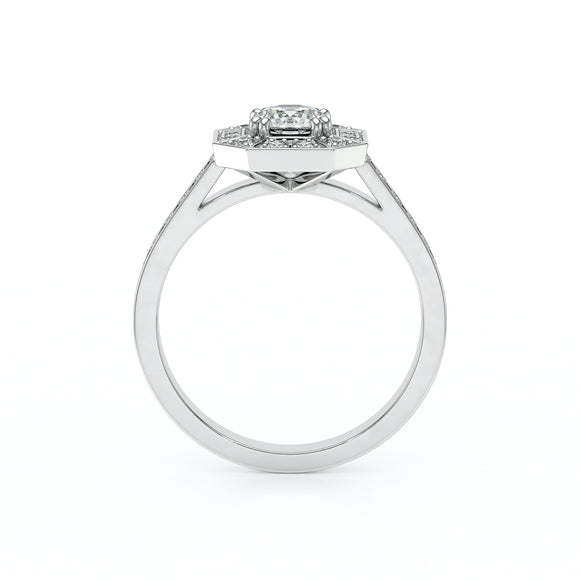 Bague entourage diamant Coup de Foudre - 13