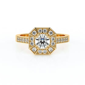 Bague entourage diamant Coup de Foudre - 13