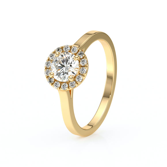 Bague entourage diamant Coup de Foudre - 14