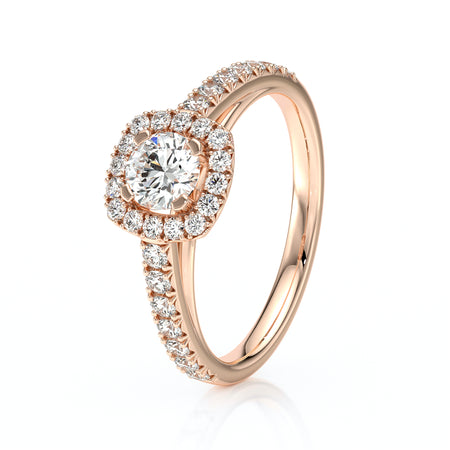 Bague entourage diamant Coup de Foudre - 1