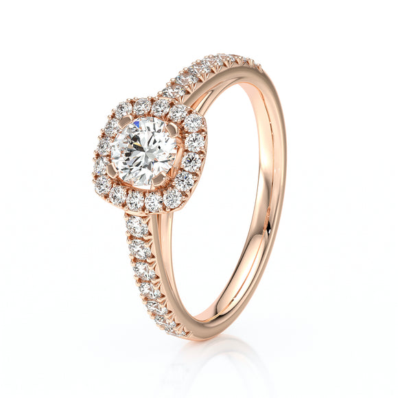 Bague entourage diamant Coup de Foudre - 1