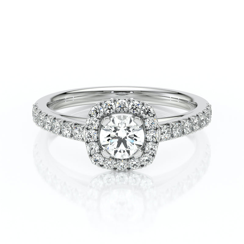 Bague entourage diamant Coup de Foudre - 1