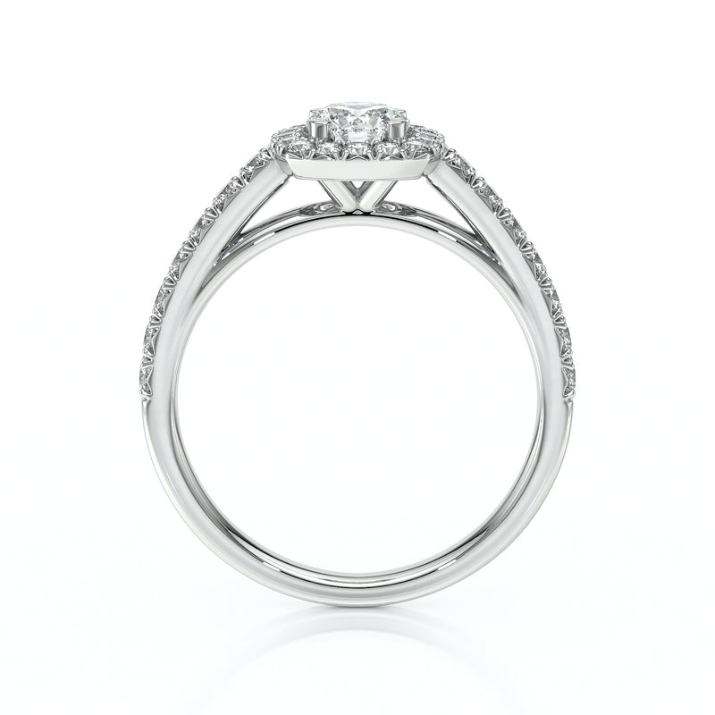 Bague entourage diamant Coup de Foudre - 1