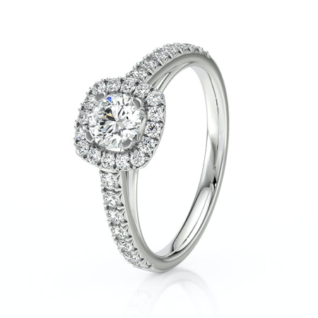 Bague entourage diamant Coup de Foudre - 1