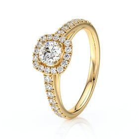 Bague entourage diamant Coup de Foudre - 1