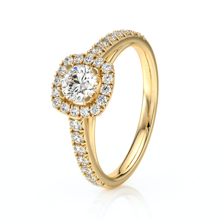 Bague entourage diamant Coup de Foudre - 1