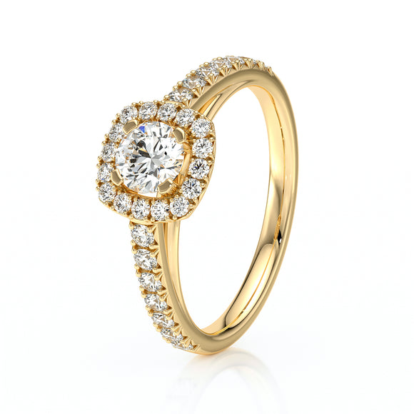 Bague entourage diamant Coup de Foudre - 1