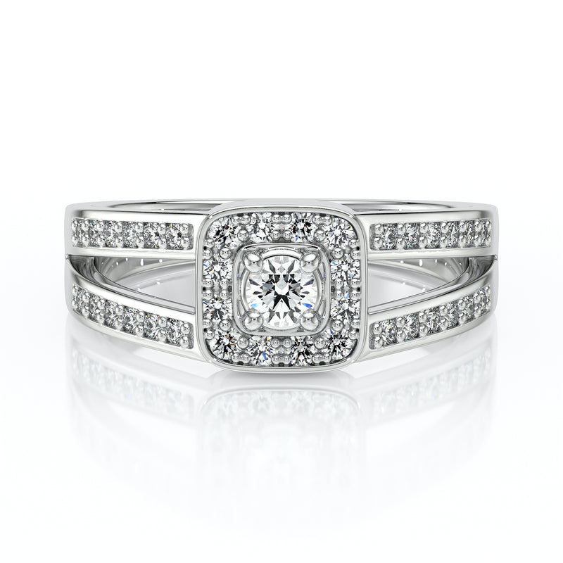 Bague entourage diamant Coup de Foudre - 3
