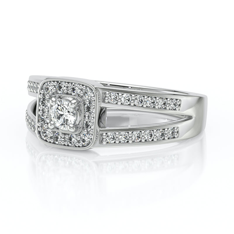 Bague entourage diamant Coup de Foudre - 3