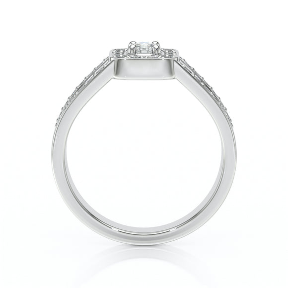 Bague entourage diamant Coup de Foudre - 3
